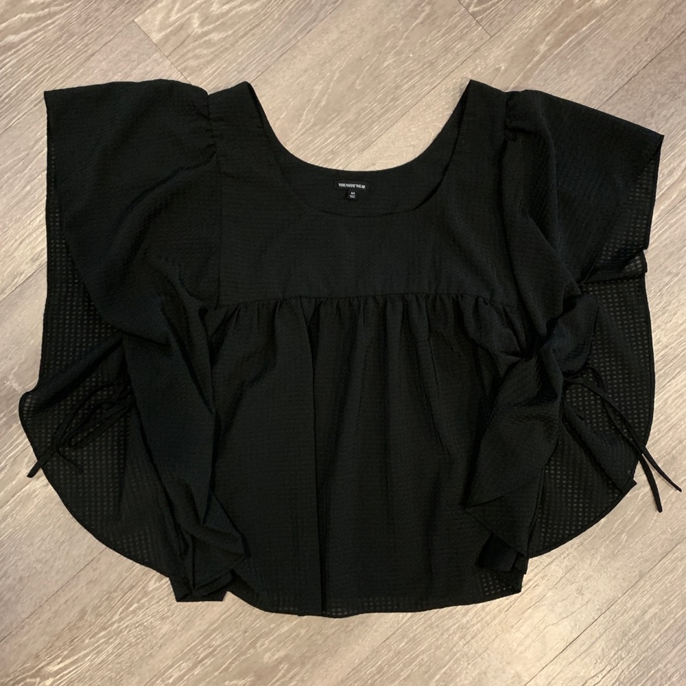 Who What Wear Batwing Cape Style Blouse - size Med